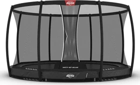 Berg Champion InGround mit Sicherheitsnetz 330cm Trampolin grau