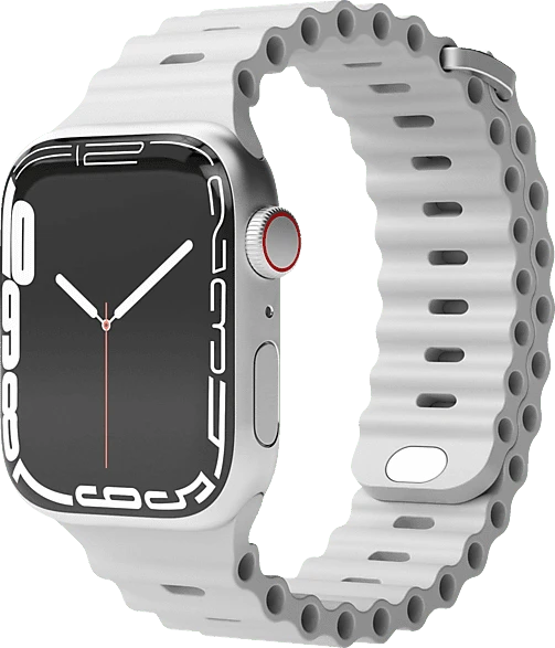 Vonmählen Wave Band für Apple Watch 49mm/45mm/44mm Light Grey
