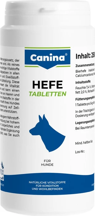 Canina Hefe Tabletten für Hunde