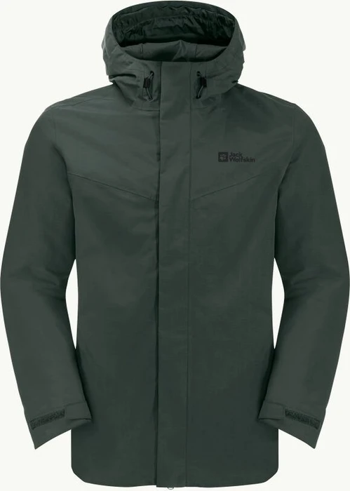 Jack Wolfskin Altenberg 3in1 Funktionsjacke black olive (Herren)