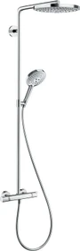 Hansgrohe Raindance Select S Showerpipe 240 2jet Thermostat Duschsystem chrom/weiß