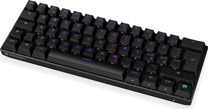 Endorfy Thock Compact Wireless Red, PBT, LEDs RGB, hot-swap, Kailh Box RED, USB/Bluetooth, ND