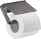 Hansgrohe AXOR Universal Softsquare Toilettenpapierhalter mit Deckel brushed black chrome Vorschaubild