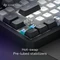 Dark Project ALU87B Bushido Gaming Keyboard, schwarz/weiß, LEDs RGB, g3ms Moonstone, USB, US Vorschaubild