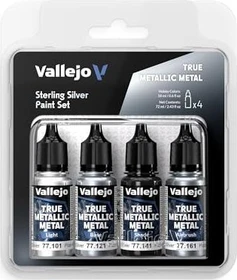 Vallejo True Metallic Metal sterling silver Farbset