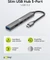 Wentronic goobay Slim 4-Port USB-Hub, 1x USB-A 3.0/2x USB-C 2.0/2x USB-A 2.0, USB-C 3.0 [Stecker] Vorschaubild