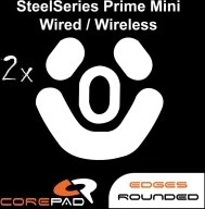Corepad Skatez PRO für SteelSeries Prime Mini Wired / Prime Mini Wireless, Mausgleiter, weiß