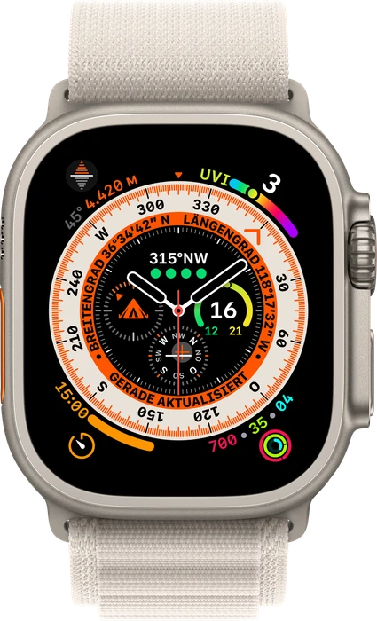 Apple Alpine Loop Medium für Apple Watch Ultra (49mm) polarstern