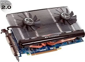 ECS Elitegroup GeForce 8800 GT, N8800GT-512MX DT, 512MB DDR3, 2x DVI, S-Video