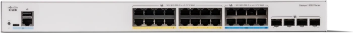 Cisco Catalyst 1300X Rackmount Gigabit Managed Switch, 24x RJ-45, 4x SFP28, 740W PoE++