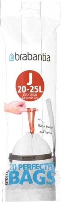 Brabantia PerfectFit Müllbeutel Typ J 20-25l, 20 Stück