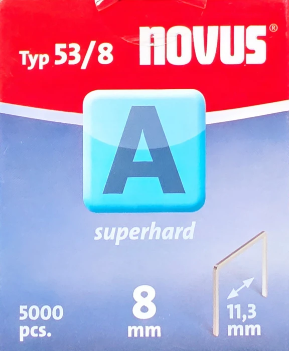 Novus Typ 53 superhart Tacker-Klammern, 8x11.3mm, 5000 Stück