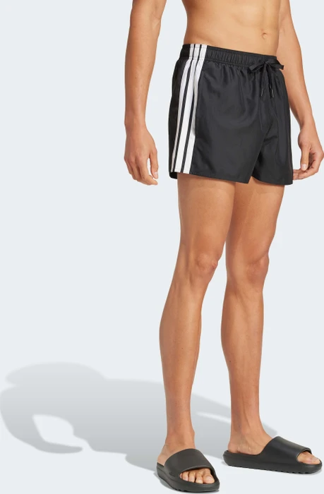 adidas 3-Streifen 3-Inch Badeshorts schwarz/weiß (Herren)