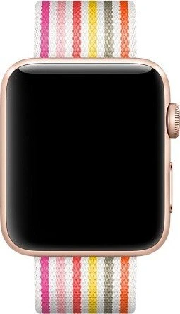 Apple Nylon-Armband gestreift für Apple Watch 42mm pink