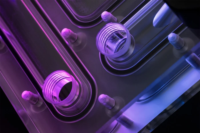 EK Water Blocks Quantum Line EK-Quantum Reflection² ROG Hyperion D5 PWM D-RGB, Verteilerplatte mit Pumpe, Acryl