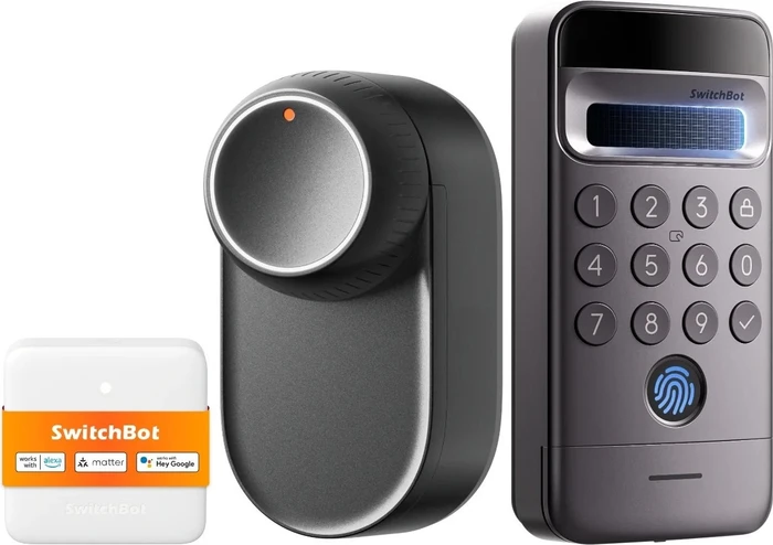 SwitchBot Lock Ultra Vision Pro, inkl. Hub Mini und Keypad Vision Pro, schwarz