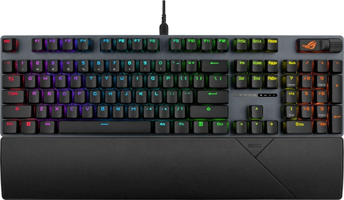 ASUS ROG Strix Scope II X, PBT, LEDs RGB, hot-swap, ROG NX SNOW V2, USB, FR