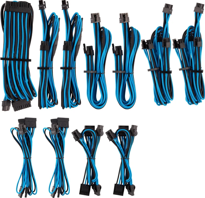 Corsair PSU Cable Kit Type 4 - Pro Kit - Gen4, schwarz/blau