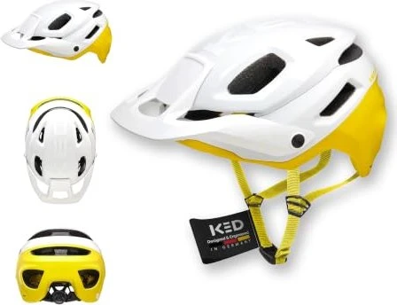 KED Pector ME-1 Helm white/yellow matt