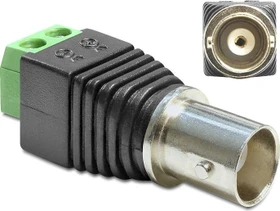 DeLOCK BNC [Buchse] auf 2-Pin-Terminalblock Adapter (65416)