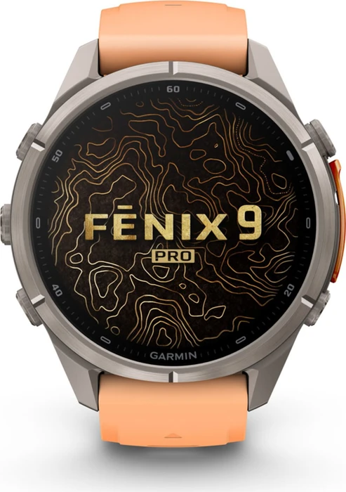 Garmin Fenix 9 Pro inReach 43mm titanium/shell pink-autumn orange