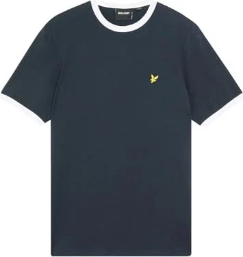 Lyle & Scott Ringer T-Shirt kurzarm dark navy/white (Herren)