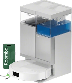 iRobot Roomba Plus 415 Combo + AutoWash Dock Saug-/Wischroboter weiß inkl. Absaug-/Reinigungsstation