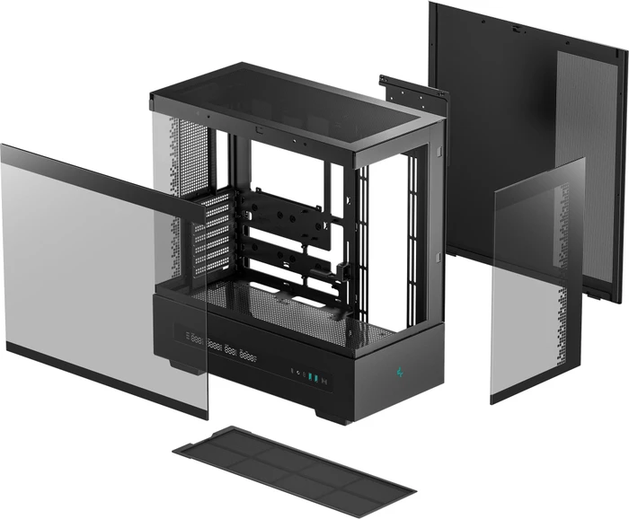 DeepCool CH690 Digital, schwarz, Glasfenster