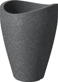 Scheurich Wave Globe High 30cm schwarz-granit