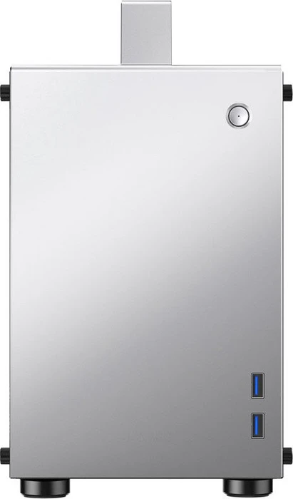 Jonsbo T8, silber, Glasfenster, Mini-ITX