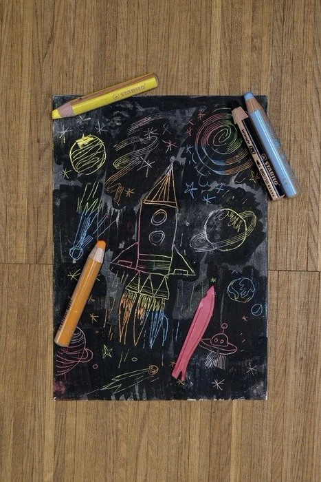 STABILO Woody 3in1 Wachsmalstift gelb