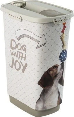 rotho Tierfutterbehälter Cody, 50l, dog with joy
