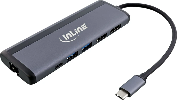 InLine 8-in-1 Multi-Hub mit 100W PD 3.0, USB-C 3.0 [Stecker]