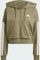 adidas Essentials 3-Streifen French Terry Quarter-Zip Hoodie olive strata/white (Damen) Vorschaubild