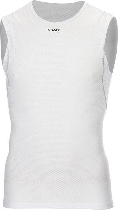 Craft Cool Mesh Superlight Funktionsshirt ärmellos weiß/schwarz (Herren)