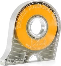 Tamiya Masking Tape mit Abroller gelb, Maskierband, 10mm/18m, 1 Stück