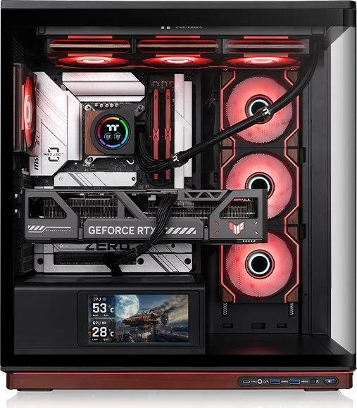 Thermaltake Stage 500 TG ARGB Black, Glasfenster