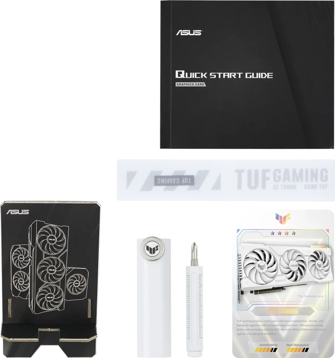ASUS TUF Gaming GeForce RTX 4070 Ti OC, TUF-RTX4070TI-O12G-WHITE-GAMING, 12GB GDDR6X, 2x HDMI, 3x DP