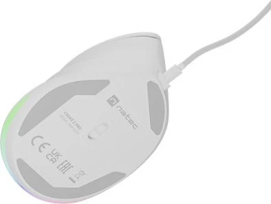 Natec Crake 2 Pro Vertical Wired Mouse weiß, USB
