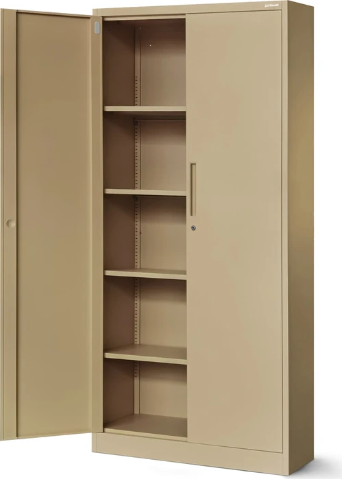 Jan Nowak C001H Flügeltürenschrank, beige/beige, Aktenschrank