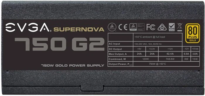 EVGA SuperNOVA G2 750 750W, ATX 2.3