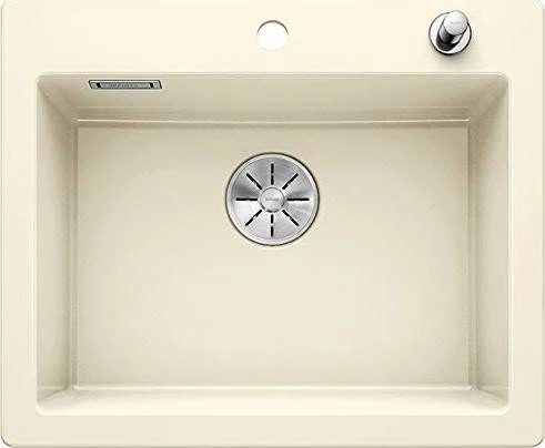 Blanco Palona 6 InFino Einbau Becken mittig mit Ablauffernbedienung magnolia glänzend