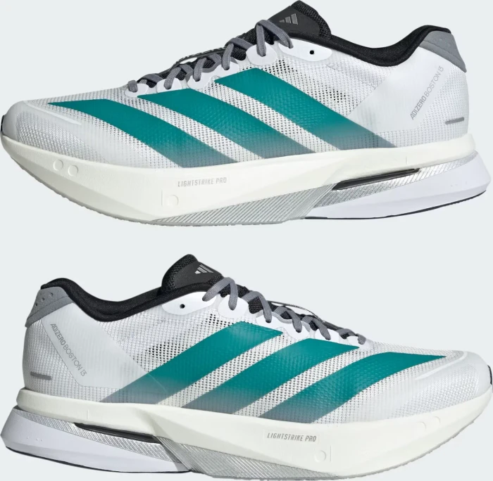 adidas Adizero Boston 13 cloud white/pure teal/grey (Herren)