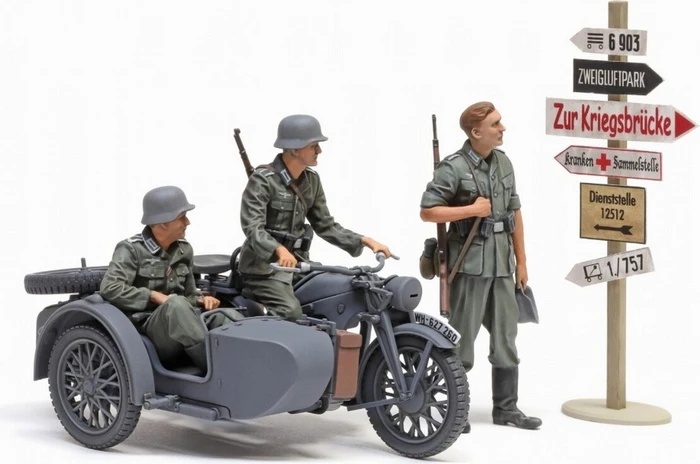 Tamiya Deutscher Seitenwagengespann KS600 (3)