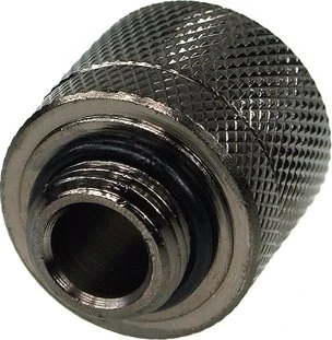 Aquatuning Schlauchanschluss, G1/4" auf 16/10mm, schwarz vernickelt
