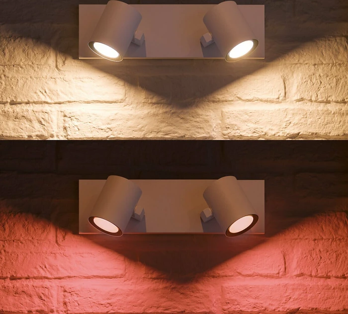 Philips Hue White and Color Ambiance Argenta Spot 2-flammig weiß
