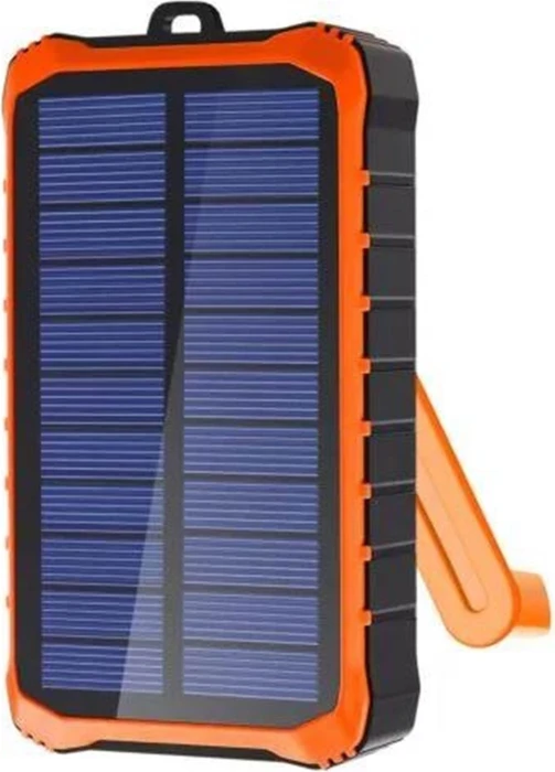 4smarts Solar Powerbank Prepper 12000mAh schwarz/orange