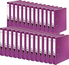 Falken Recycolor Ordner 2-Ring, 50mm, A4, violett, 25er-Pack