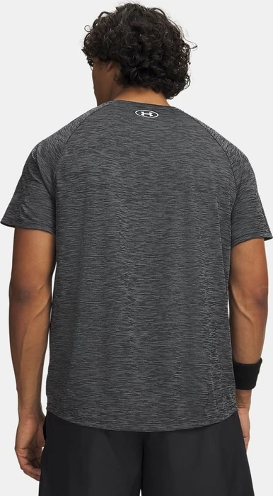 Under Armour Tech Textured Funktionsshirt kurzarm schwarz/weiß (Herren)