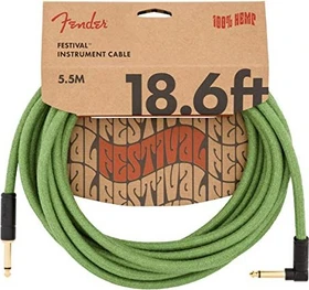Fender Festival Instrument Cable Green 5.5m
